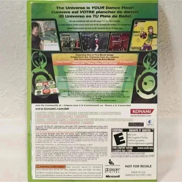 Dance Dance Revolution Universe 3 For Microsoft XBOX 360 Game Case Booklet - Picture 2 of 4